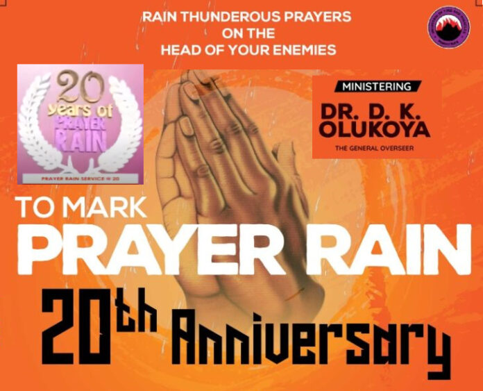 MFM Marks 20 years anniversary of Prayer Rain with 3 Hours Powerful