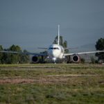 Frontier flight exit door